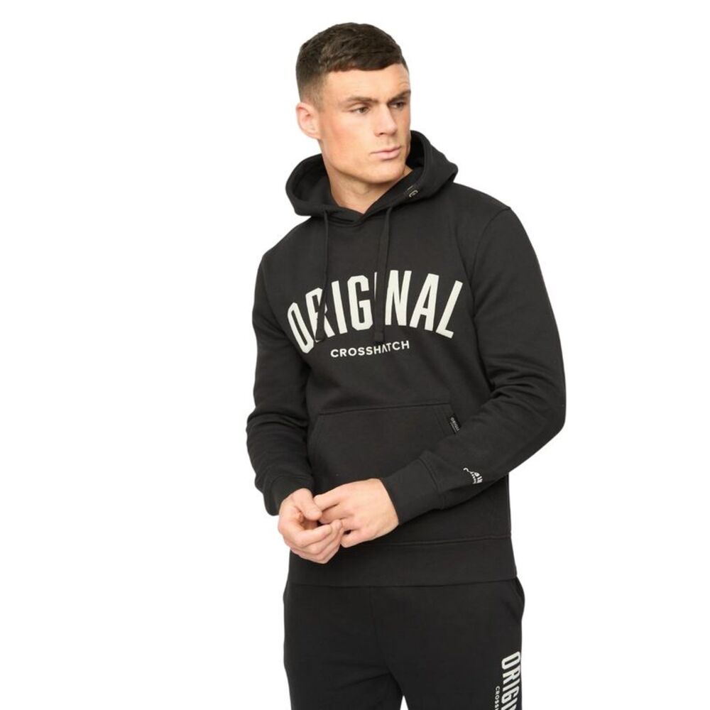 Crosshatch Mens Kensby Hoodie / Black